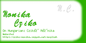 monika cziko business card